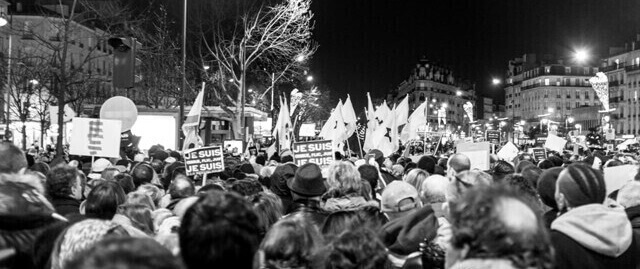 Rassemblement place de la République à Paris le 11 janvier 2015 suite aux attaques de Charlie Hebdo et de l Hypercasher Laurent Sauvebois
